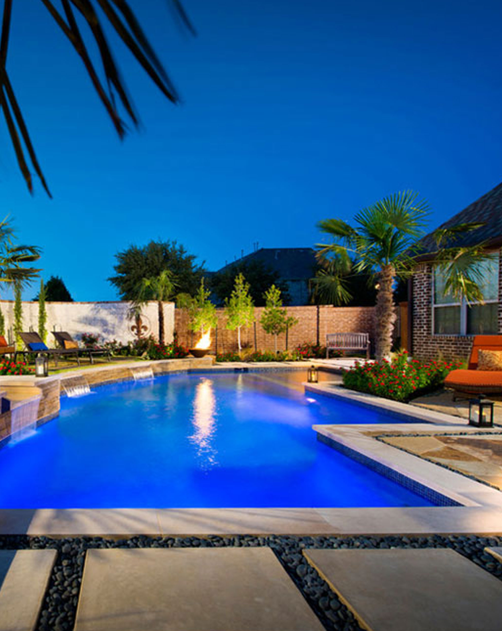 Swimming Pool at Night