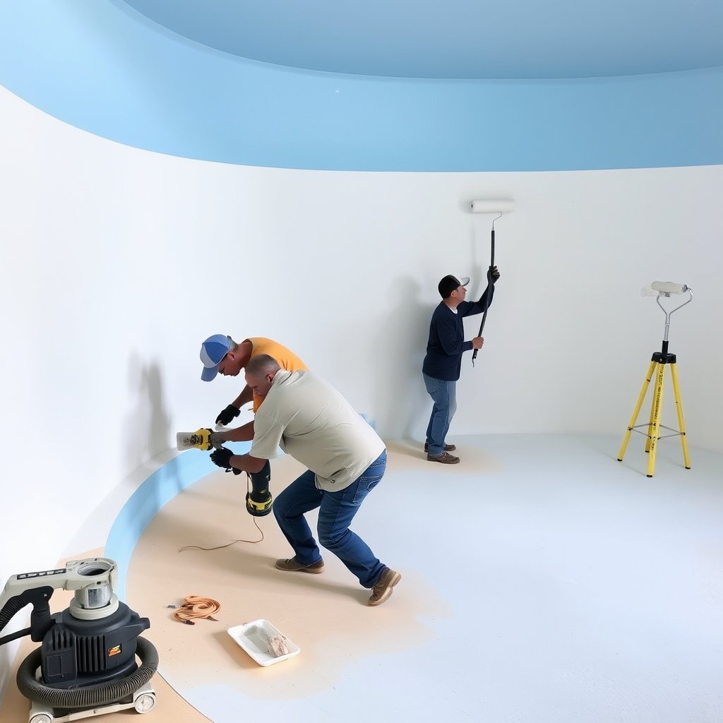 sanding and priming surfaces