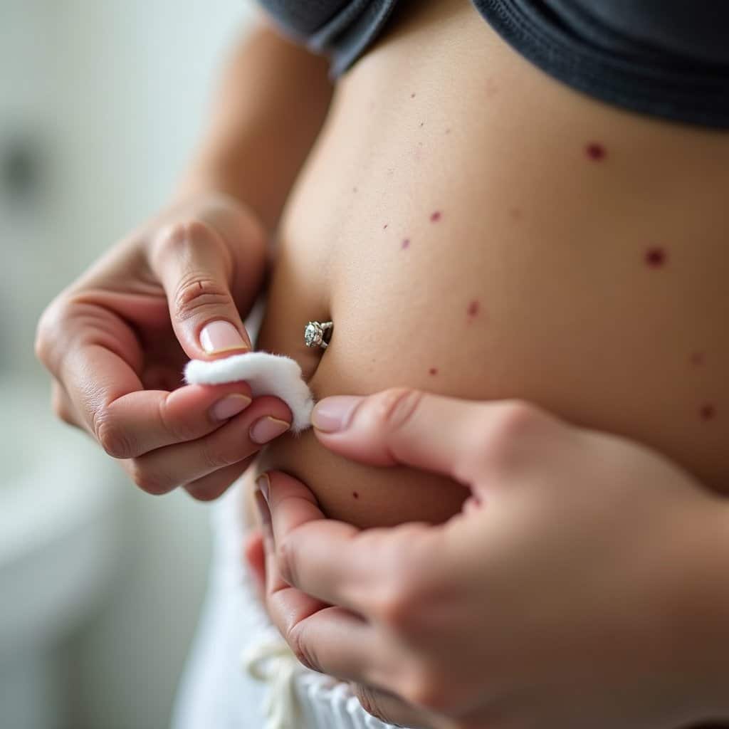 navel piercing healing duration