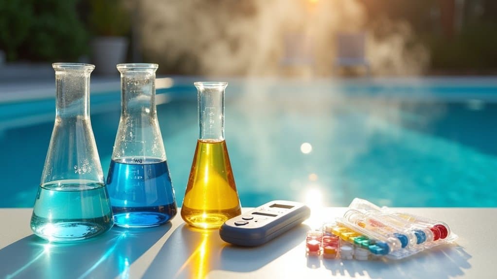 chemical balance ensures pool health