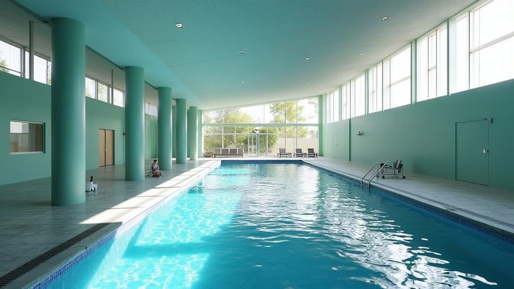 durable low maintenance olympic pool materials