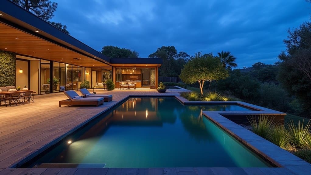 eco conscious luxury pool environments