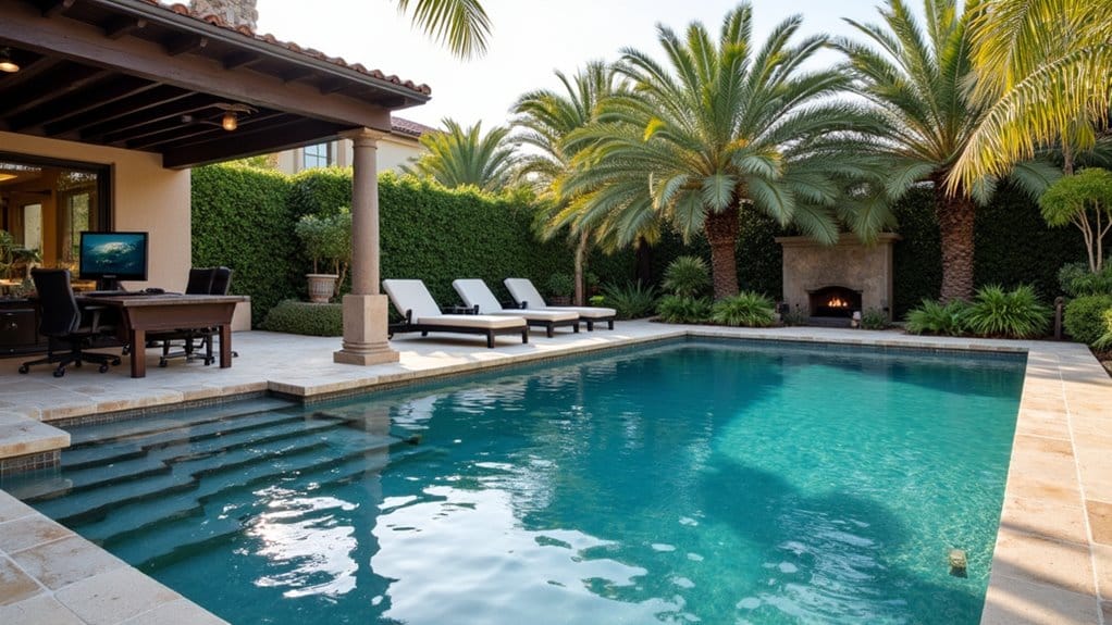 productive outdoor workspace paradise design