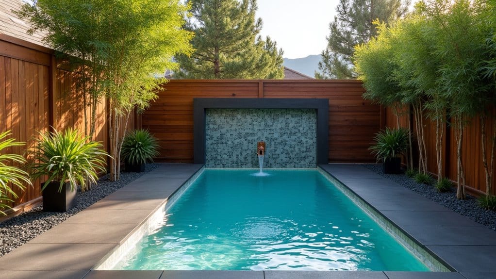 stylish small backyard pool installations