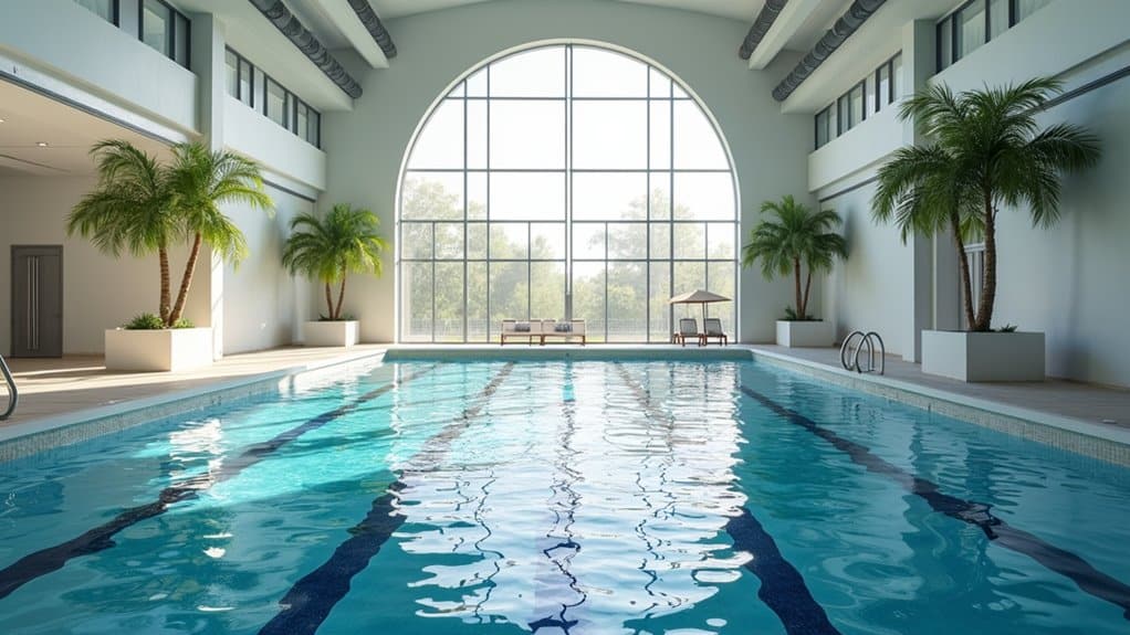 year round climate controlled pool design