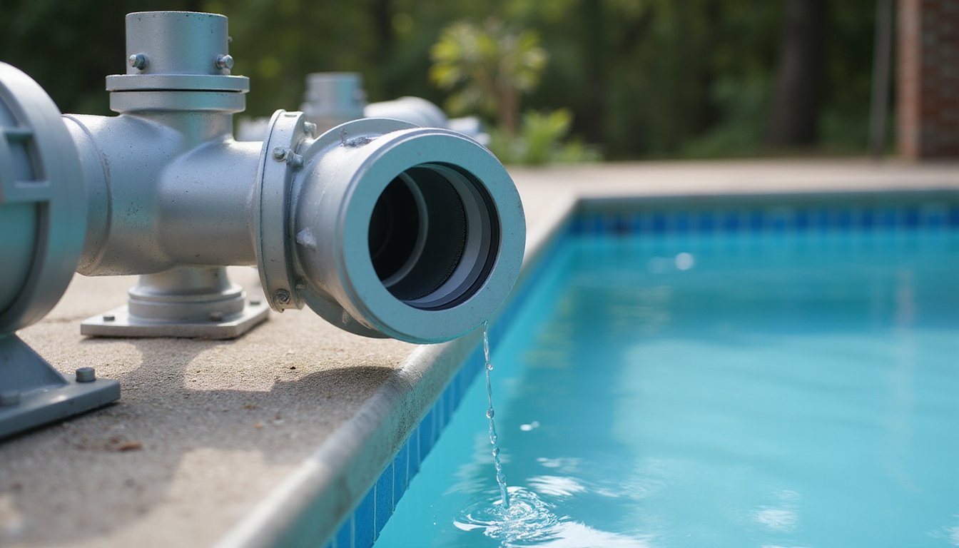 inspect pump equipment pad and plumbing