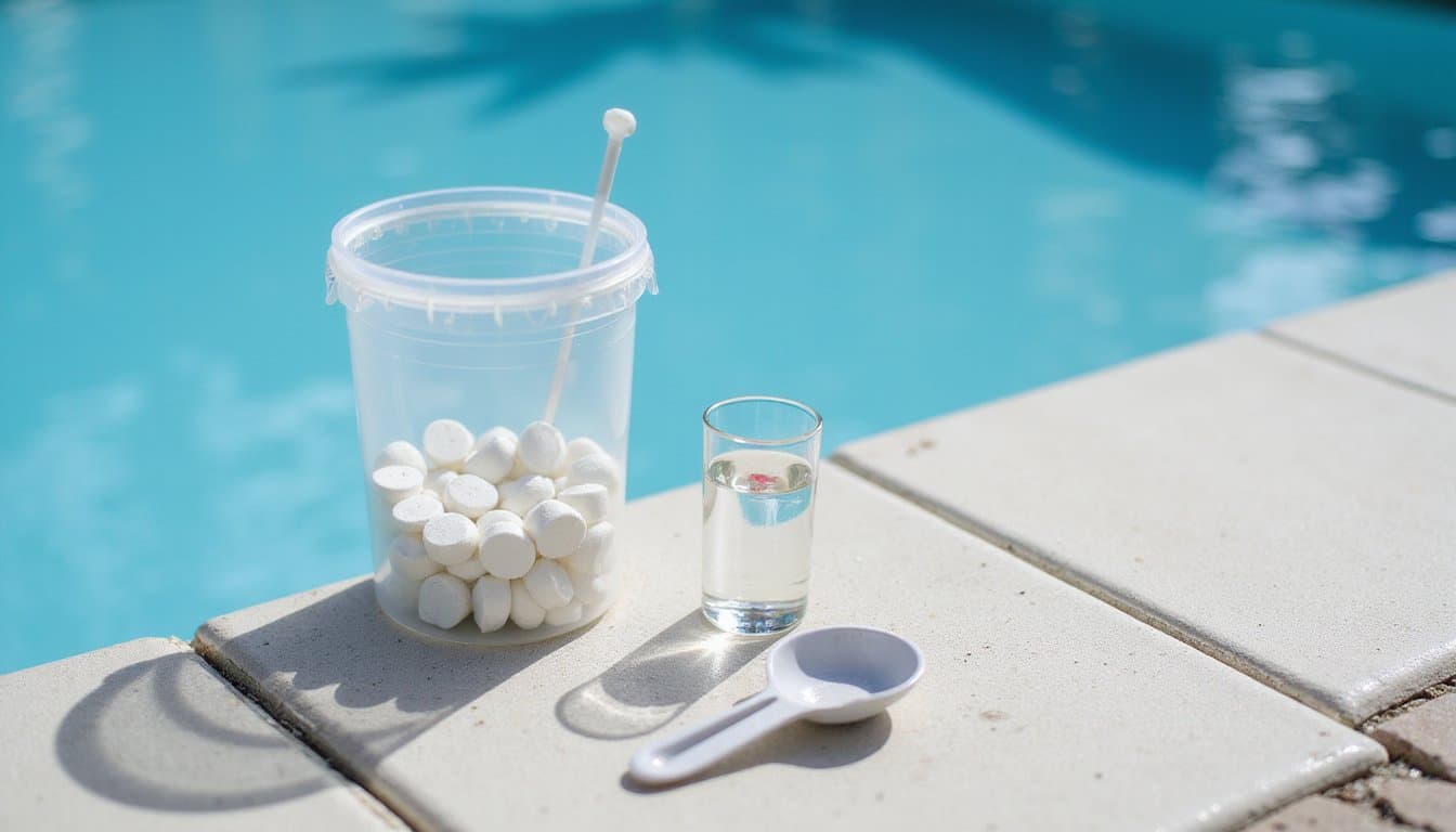 chlorine management for pool water