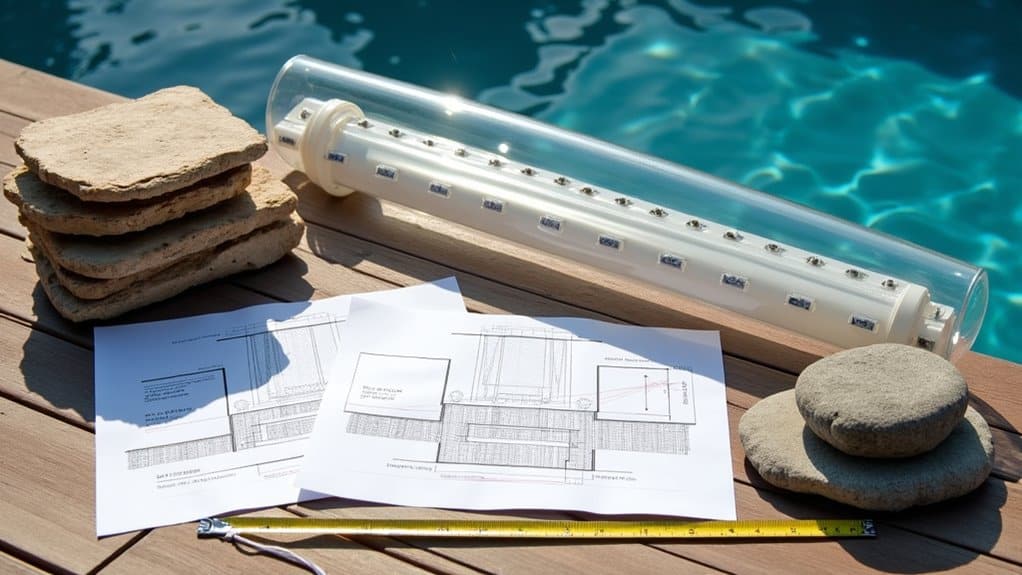 careful planning for pool waterfall design