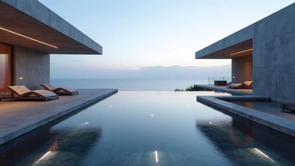 clean geometric minimalist sanctuary