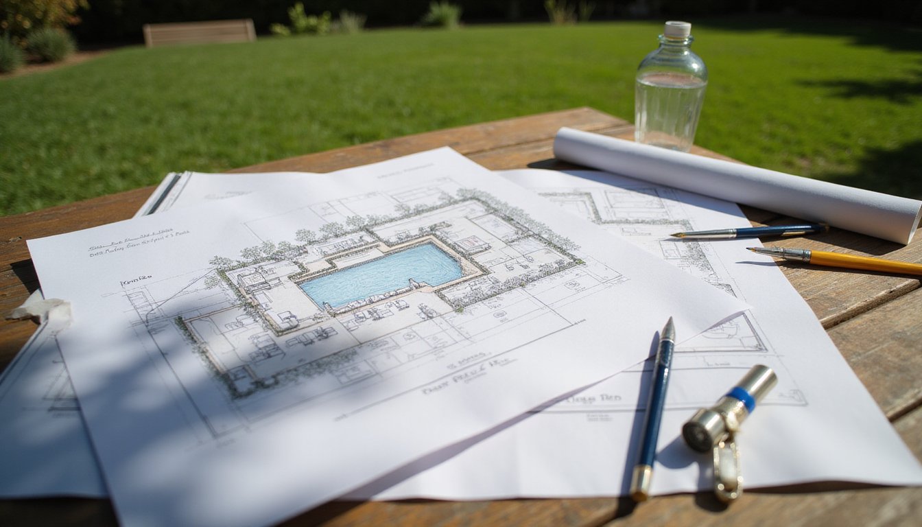 ideal pool size family backyard