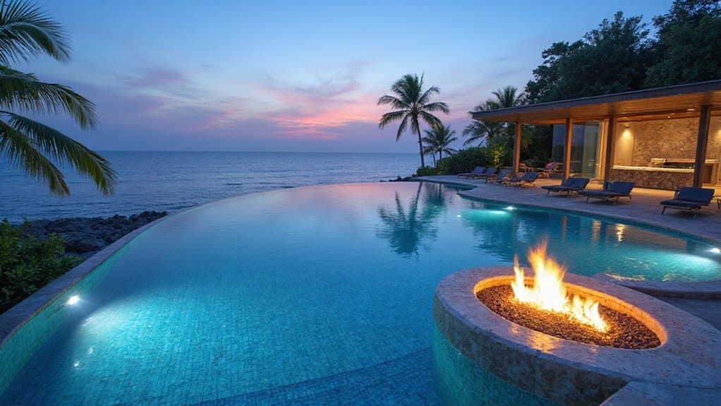 luxury poolscape design features