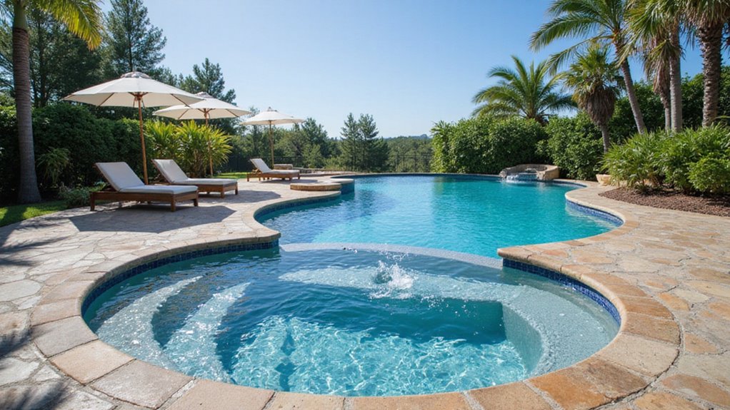 relaxation fun pool spa designs