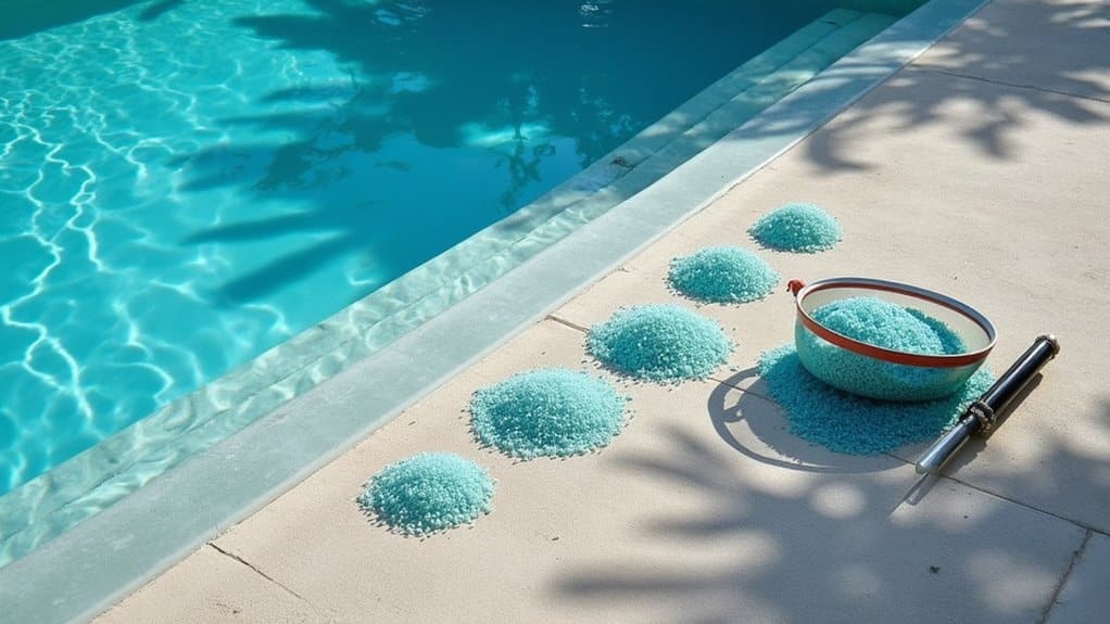 sparkling glass bead pool cleaning