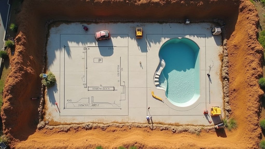 comprehensive site preparation for pool installation