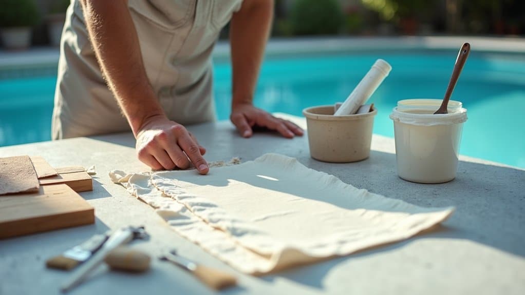 fiberglass pool repair material recommendations