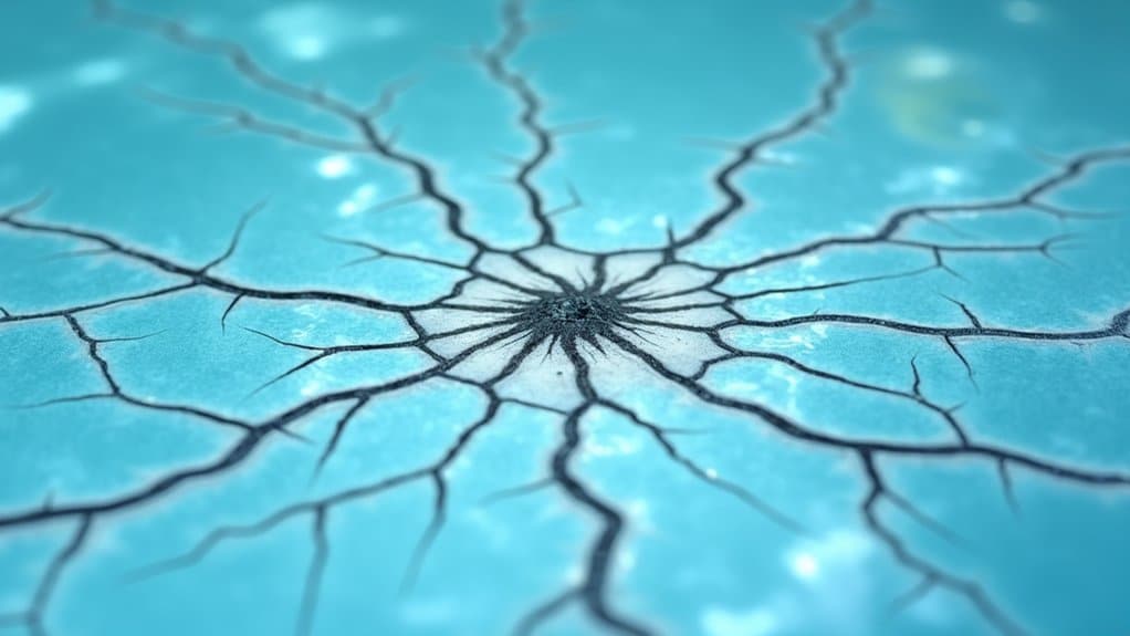 fiberglass pool surface impact damage