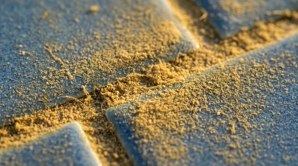 grainy sandy textured clingy