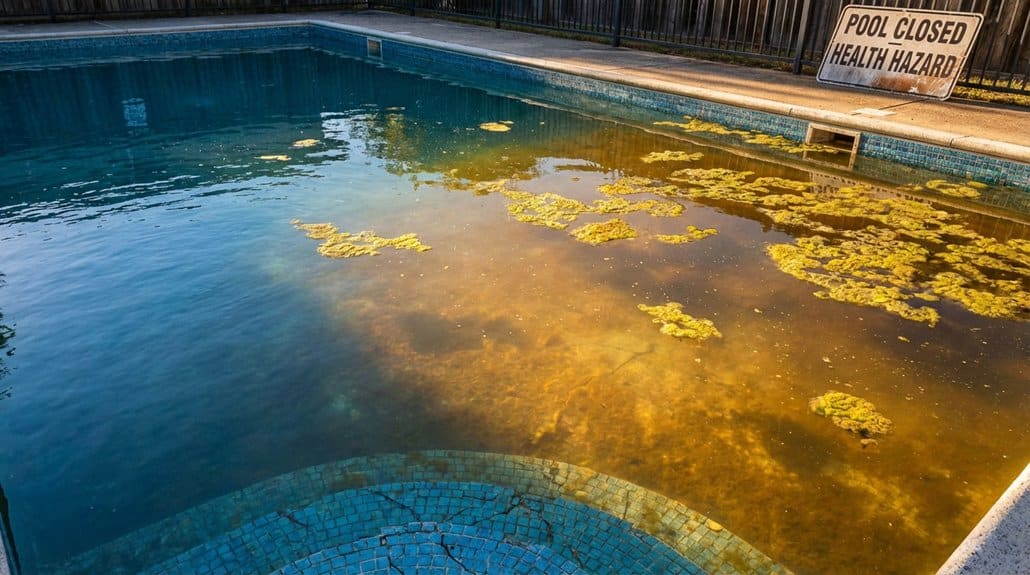 mustard algae threatens pool sanitation