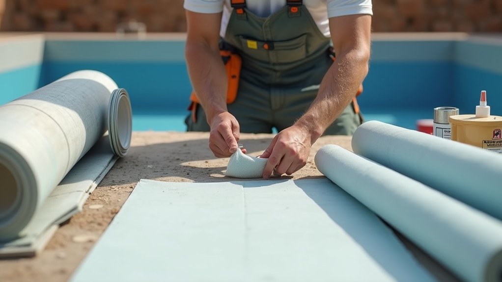 pool project fiberglass material costs
