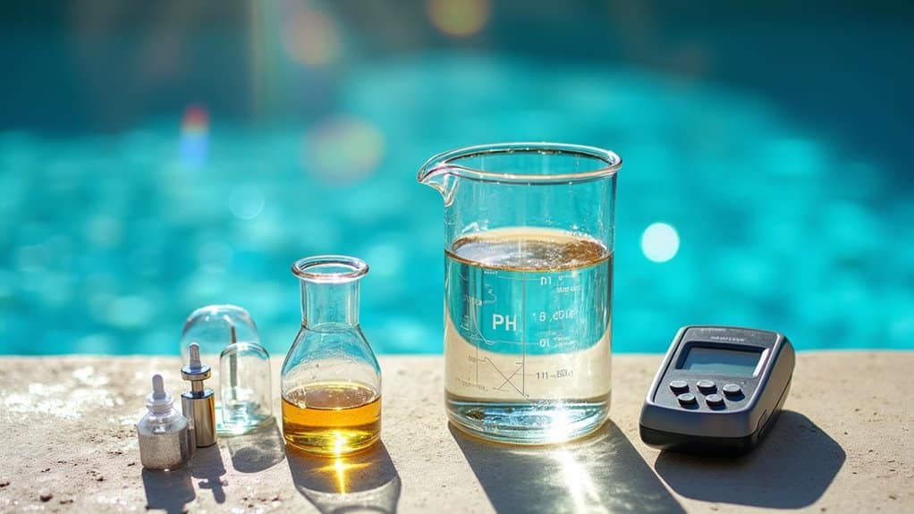 muriatic acid lowers pool ph