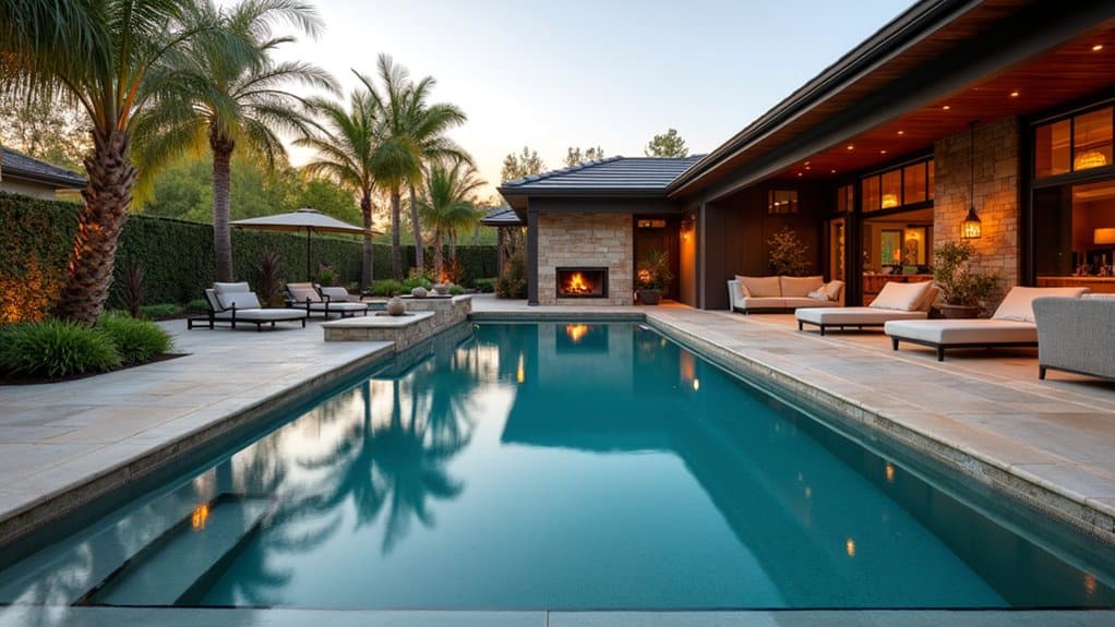 layered backyard outdoor retreat