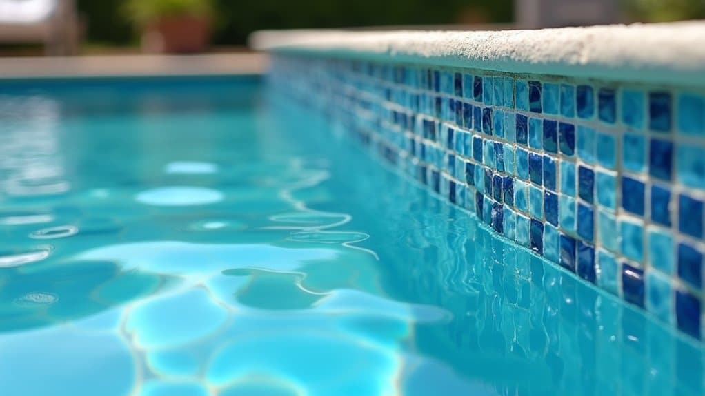 outdoor pool waterline protection