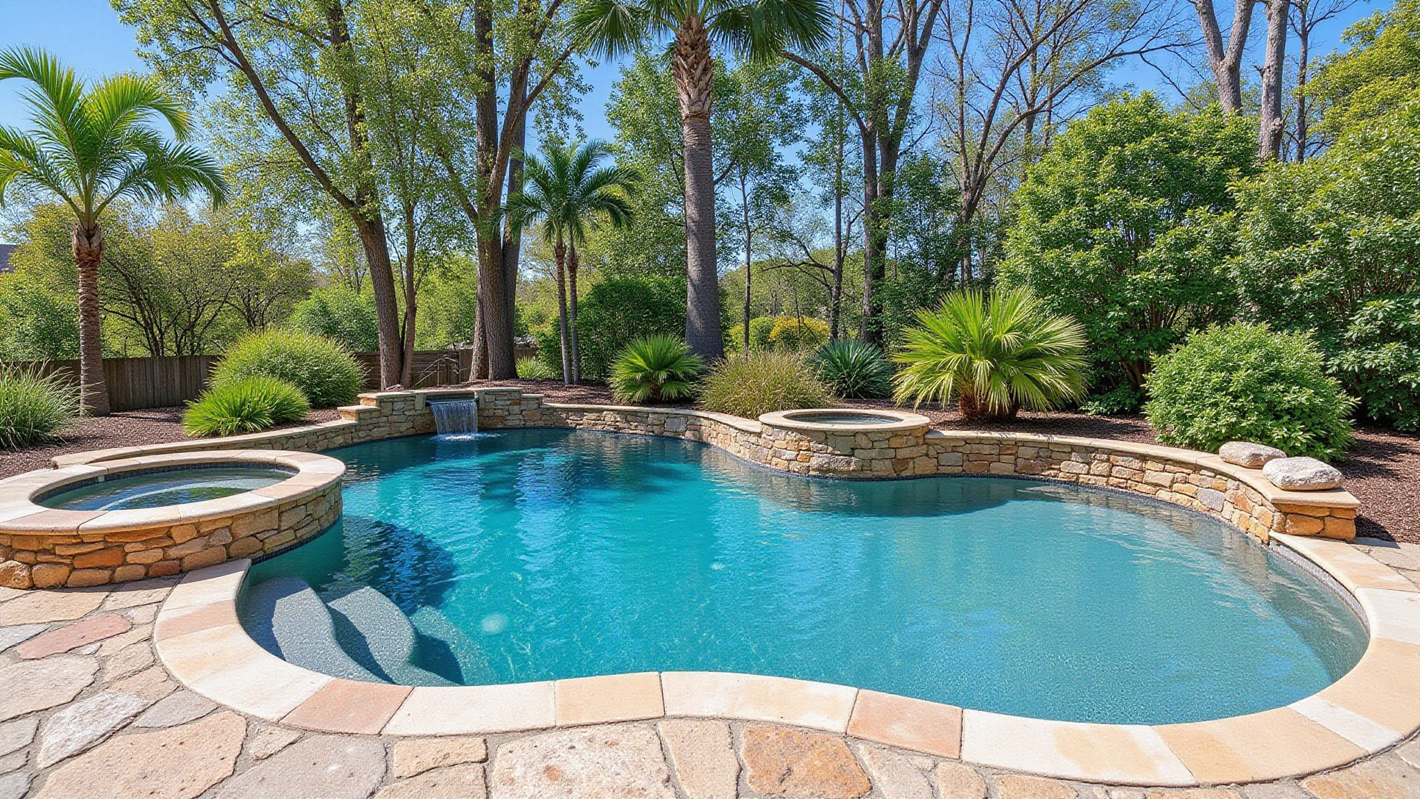 luxury custom gunite features