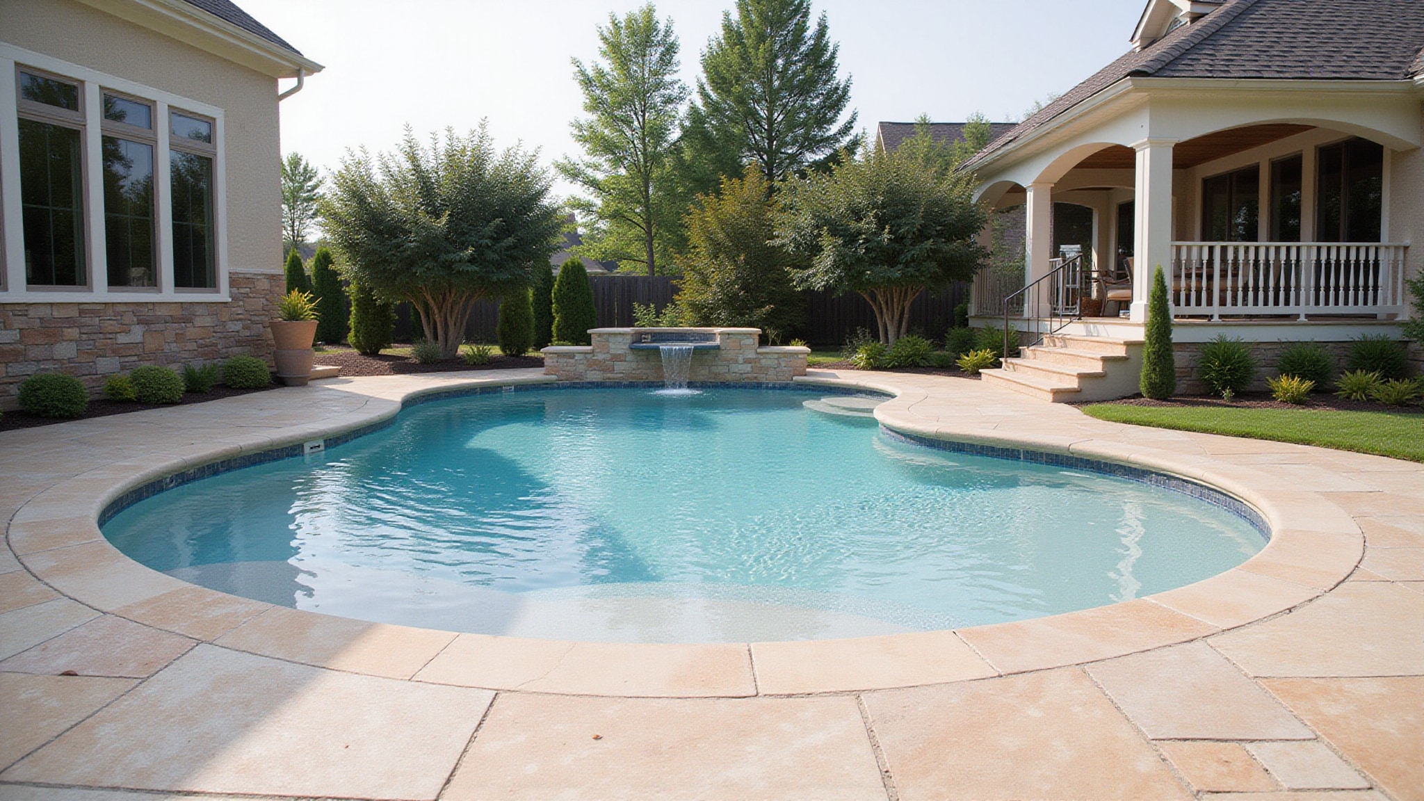 resort style pool decks