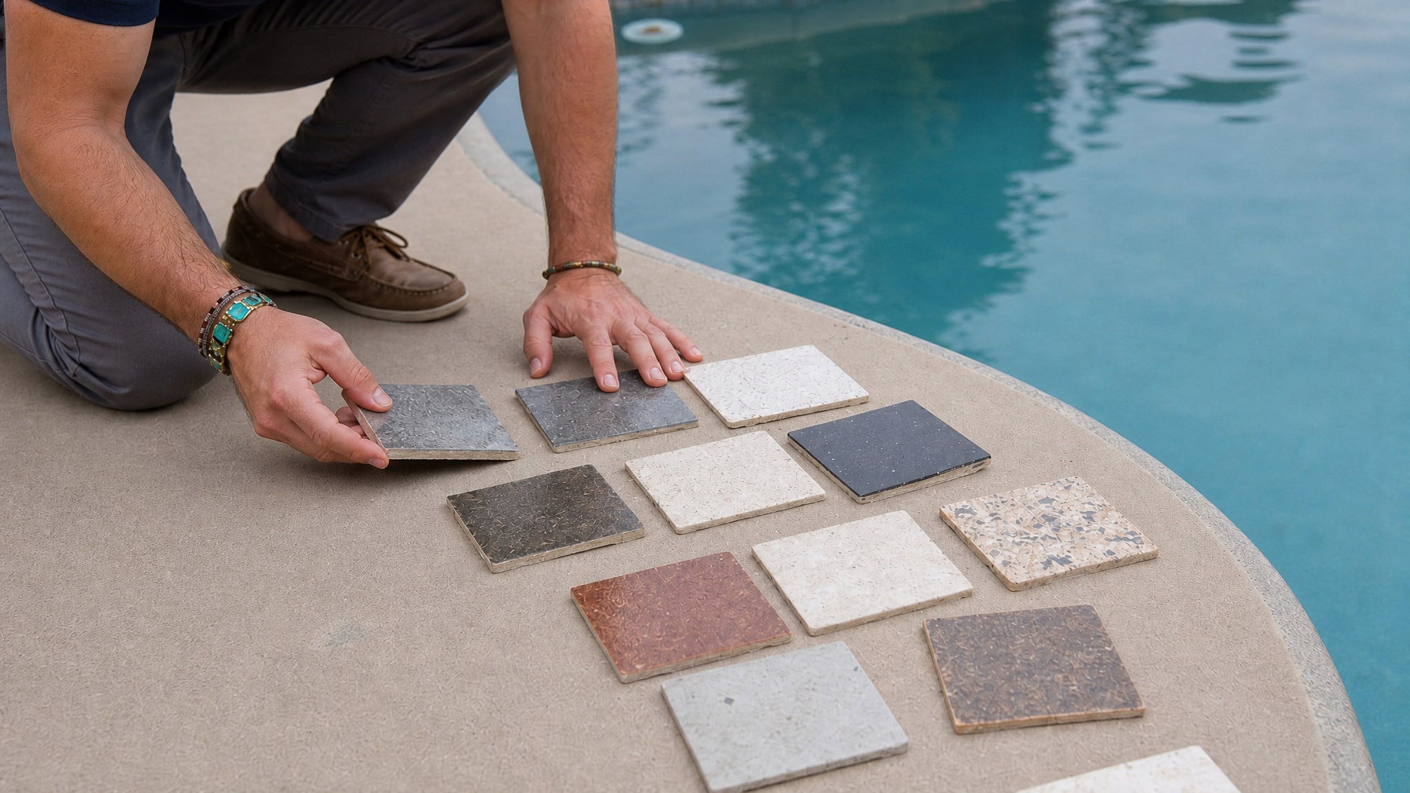 waterline tiles minimally affect color