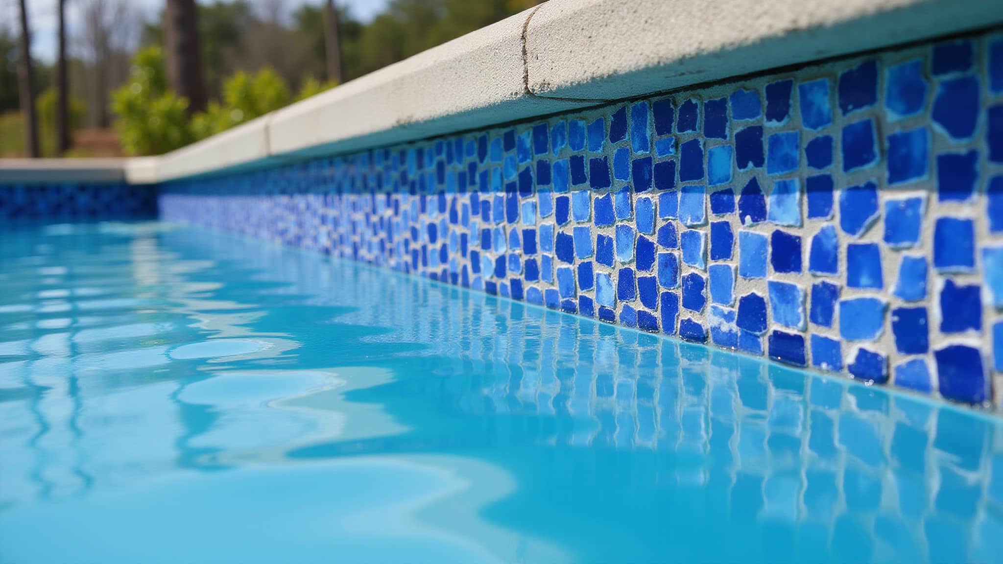 gunite pool waterline tile