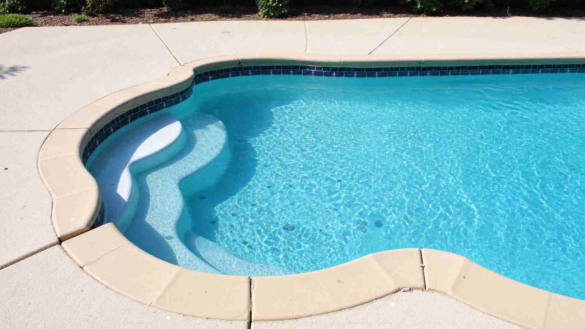 dark spots along pool bottom