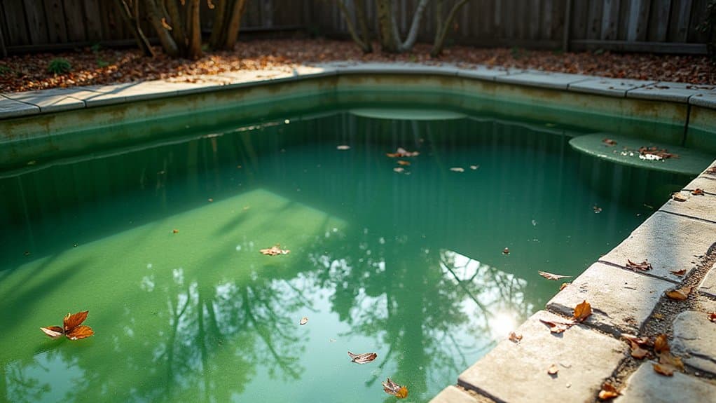 stagnant winter water fosters algae