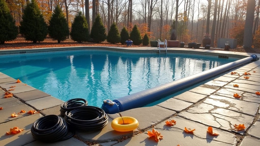 winterizing inground pool equipment checklist